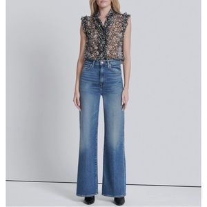 LUXE VINTAGE ULTRA HIGH RISE JO IN Petunia wash